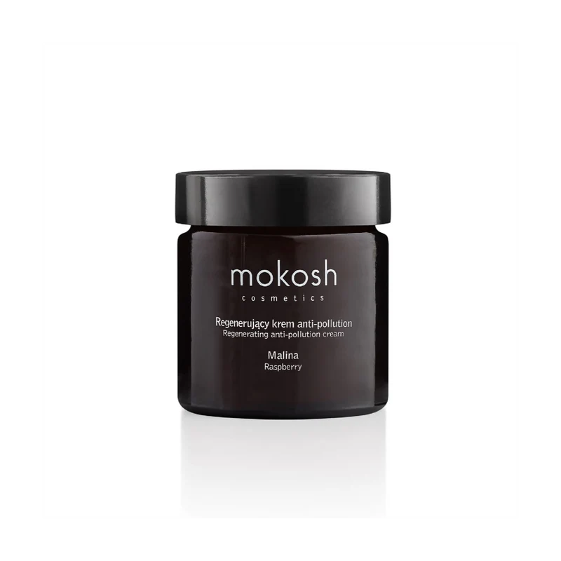 Crème visage régénérante anti-pollution Framboise à la Vitamine E Mokosh