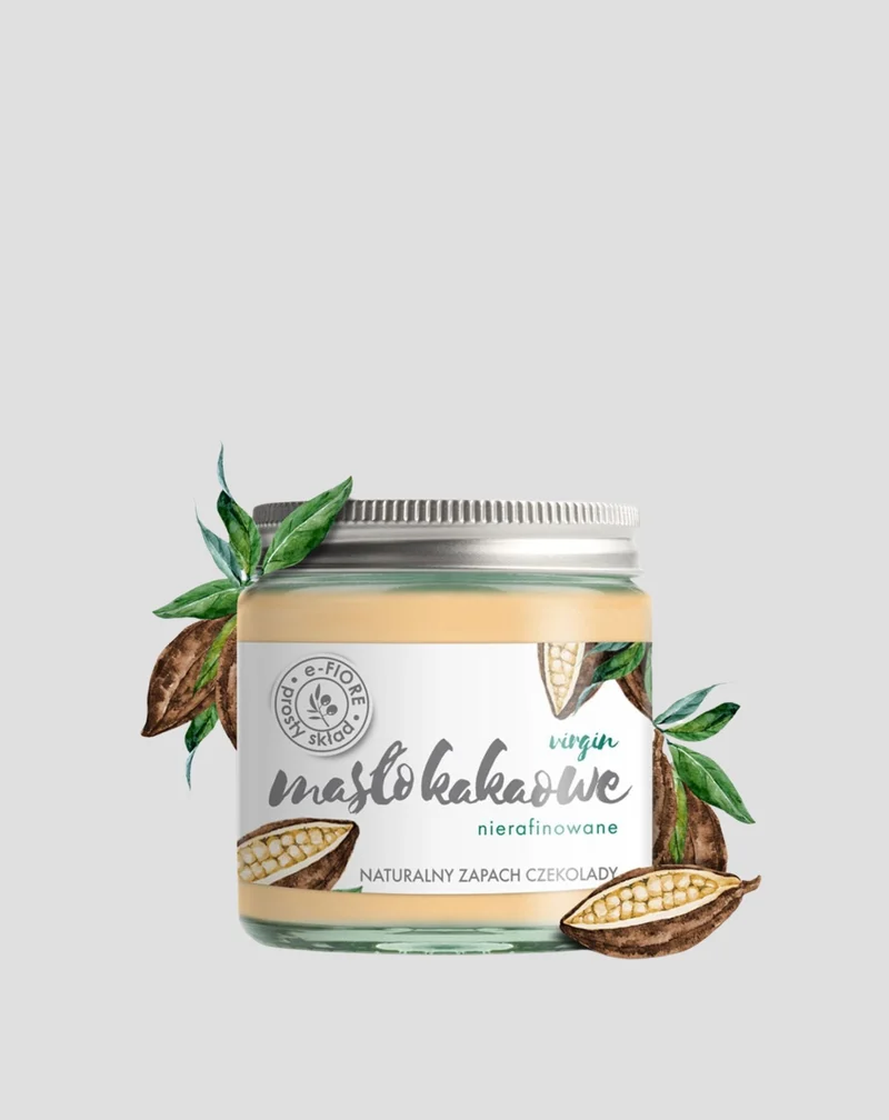 Beurre de cacao non raffiné raffermissant, régénérant et légèrement bronzant E-Fiore