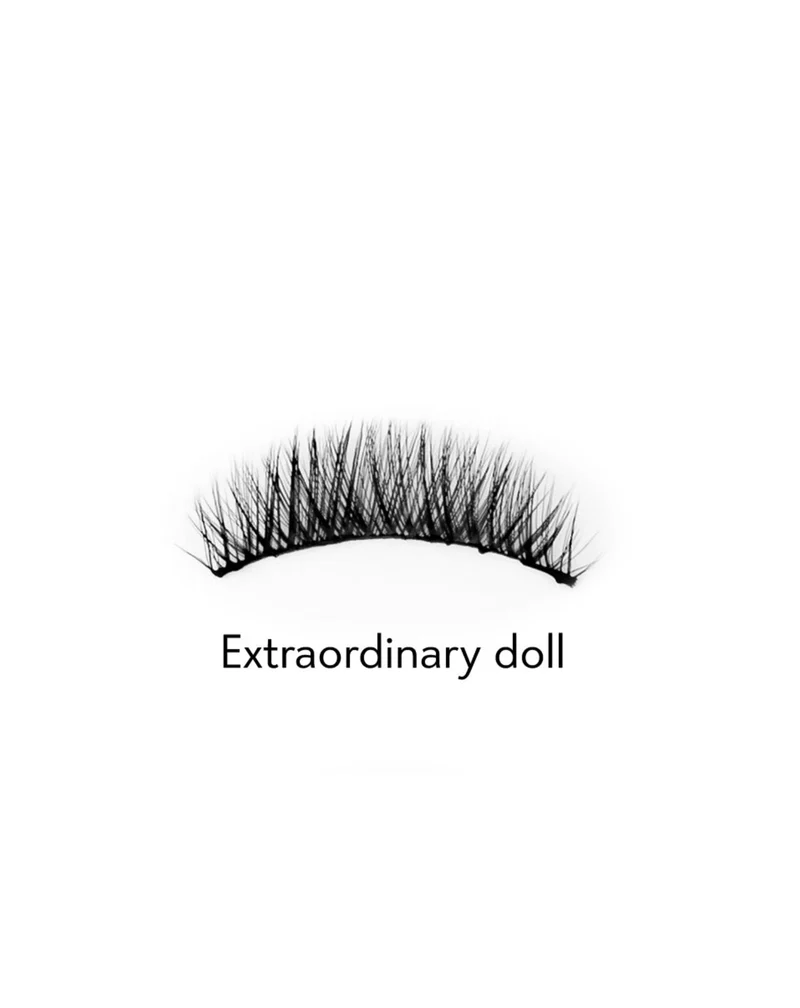 Faux cils en bande 2d à usage répété à effet naturel Extraordinary Doll Bamm!Lashes
