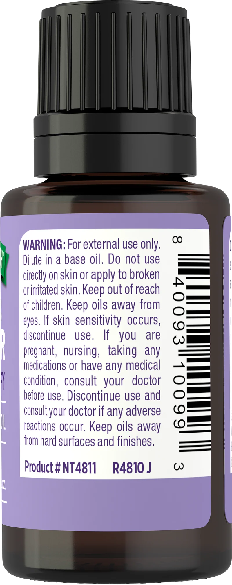 Lavender Pure Essential Oil, 1/2 fl oz (15 mL) Dropper Bottle