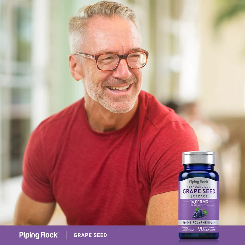Grape Seed Extract, 16,000 mg (per serving), 90 Quick Release Capsules