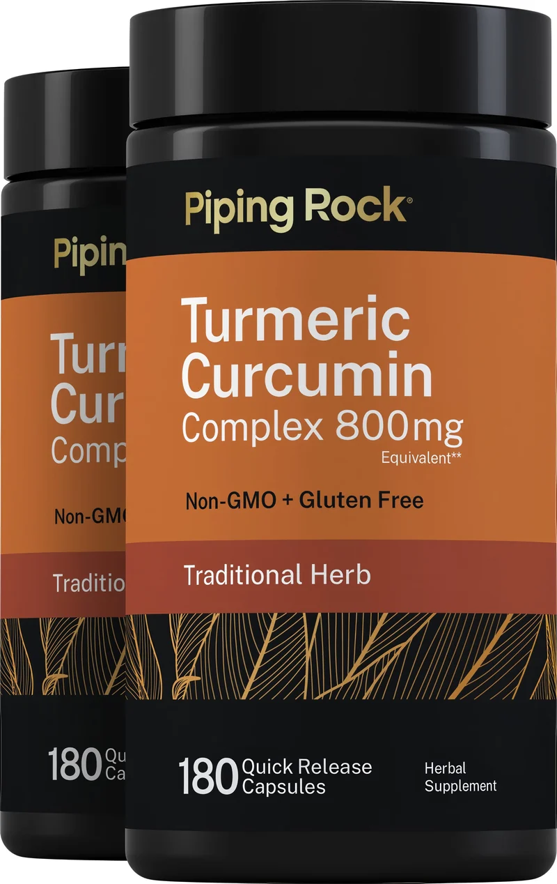 Turmeric Curcumin Complex, 800 mg, 180 Quick Release Capsules, 2 Bottles