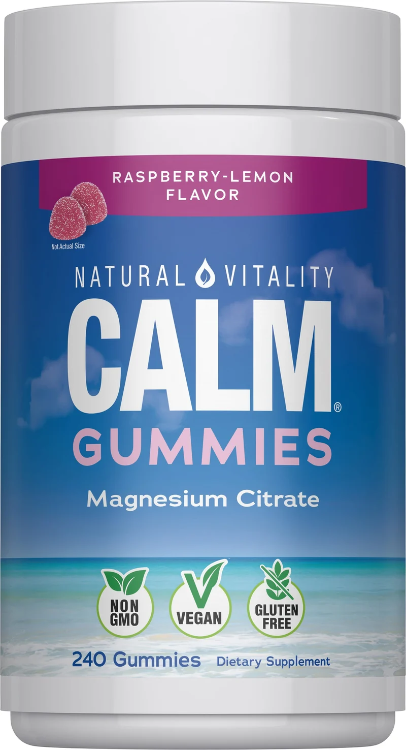 CALM Gummies Raspberry-Lemon Flavor, 240 Tasty Gummies