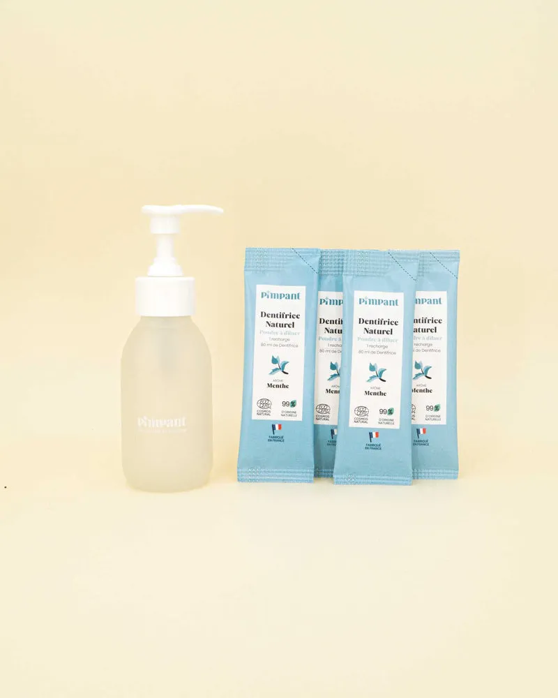 Dentifrice liquide rechargeable - Menthe - 4 recharges