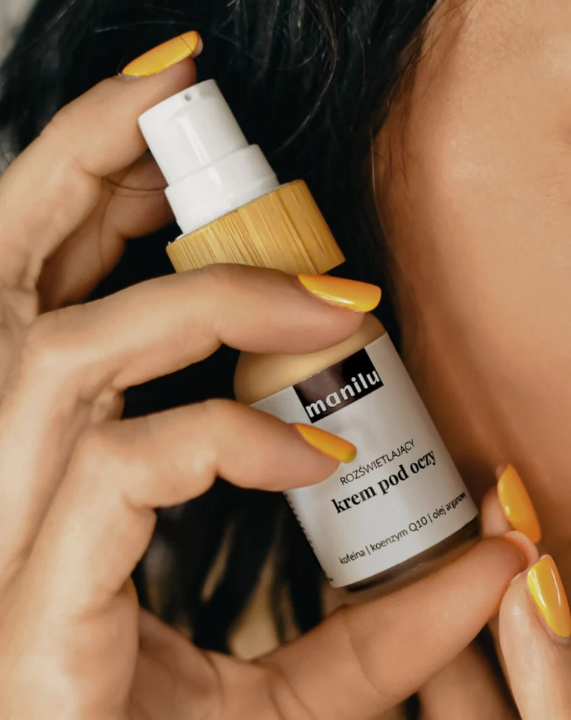 Crème de jour et de nuit éclaircissante pour les yeux à la caféine et au coenzyme Q10 Manilu