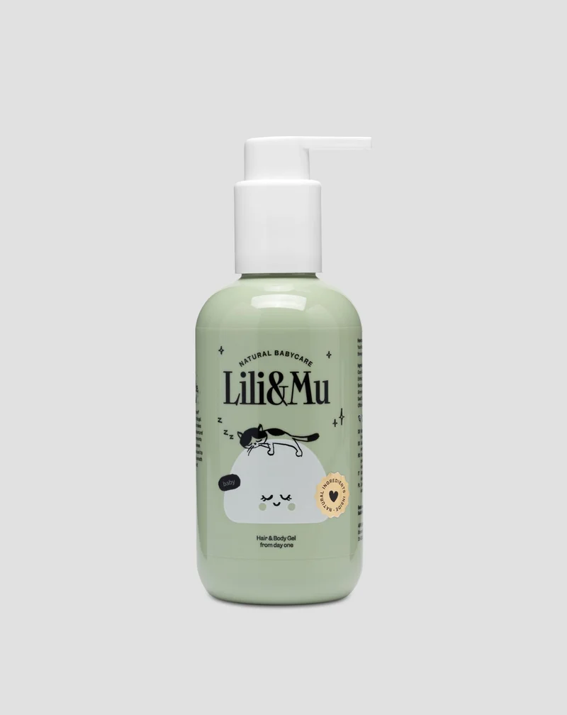 Shampooing bébé gel de bain adapté aux bébés à partir de 1 jour Lili&Mu