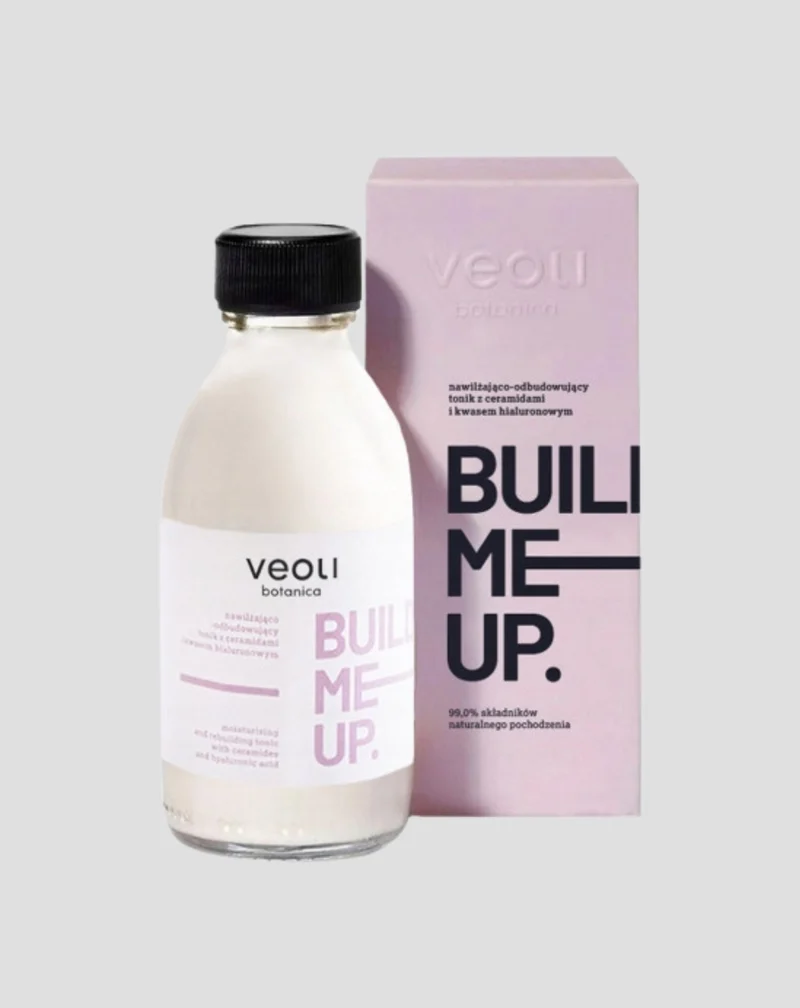Tonique hydratant et revitalisant aux céramides et à l'acide hyaluronique Build me up Veoli Botanica