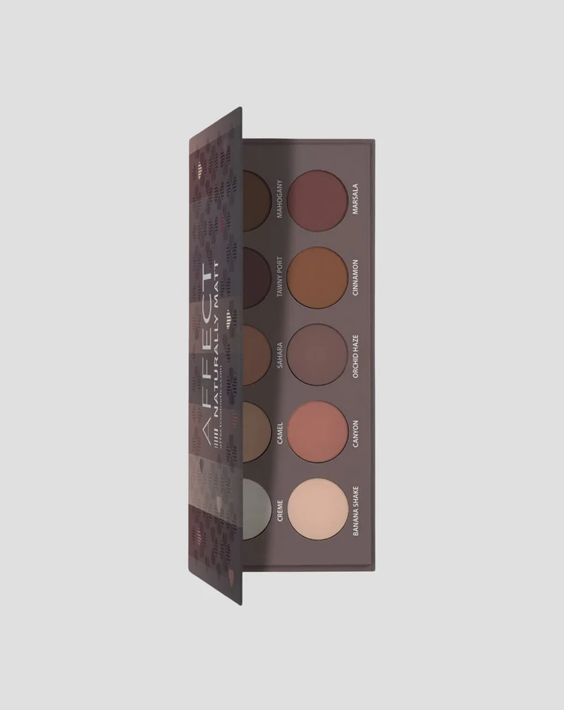 Palette d'ombres pressées Naturally Matt Pressed Eyeshadows Palette Affect Professional Cosmetics