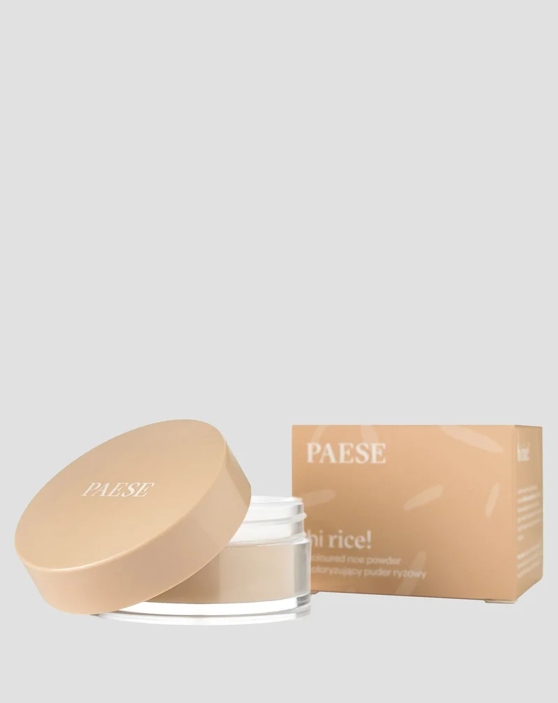 Poudre de riz en vrac fixatrice et matifiante couleur naturelle Hi Rice Paese