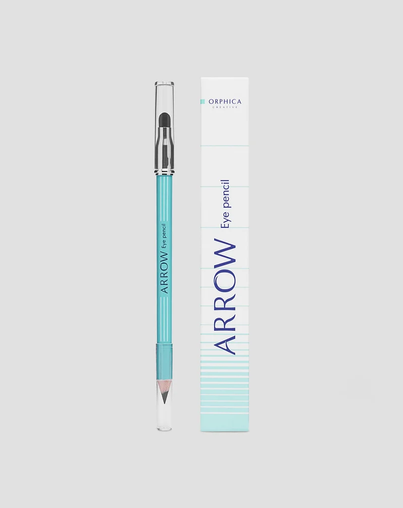 Eyeliner noir aux extraits de plantes et gomme Arrow Orphica pour estomper le trait