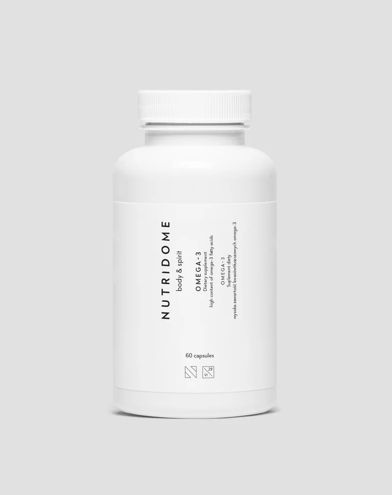 Oméga-3 Nutridome pour l’immunité, le cerveau, le cœur et la vue - 60 gélules