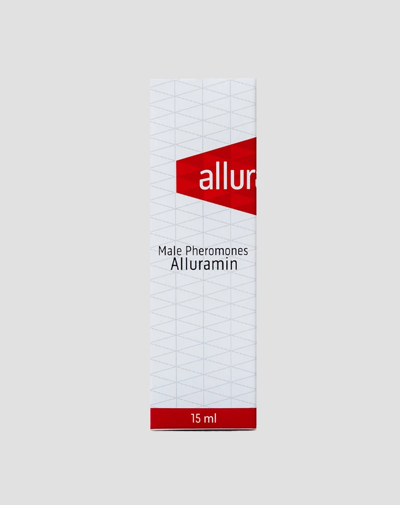Phéromones masculines puissantes Alluramin sous forme de parfum pour augmenter l'attirance des femmes