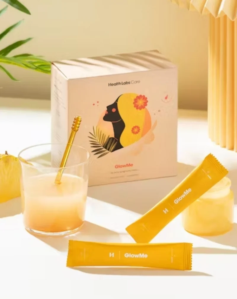 Collagène à boire GlowMe goût ananas-mangue Health Labs Care 30 sachets
