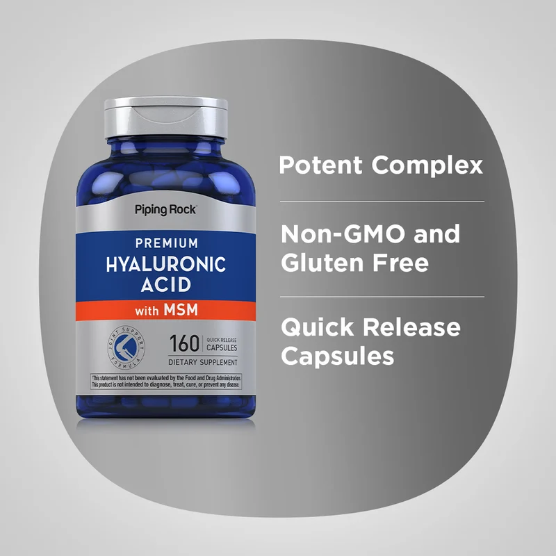 Hyaluronic Acid with MSM, 160 Quick Release Capsules