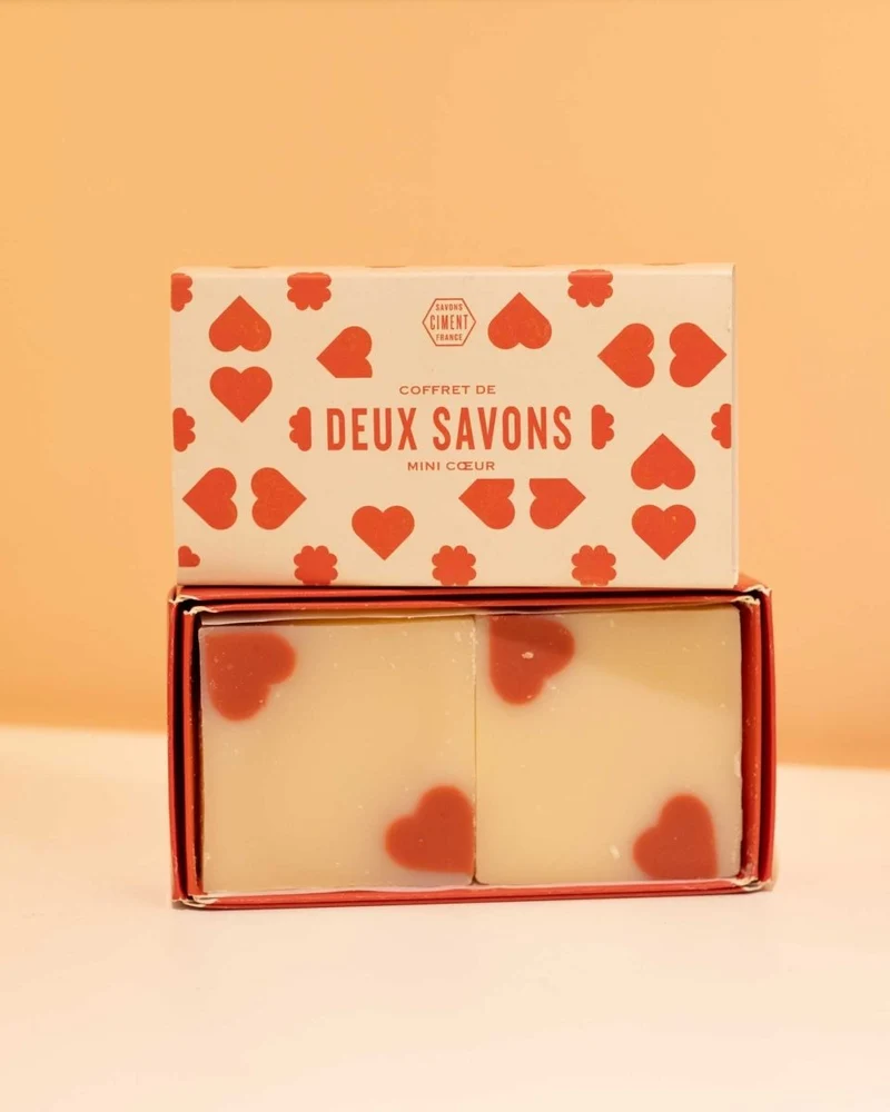 Coffret - Duo de savons Mini Coeur