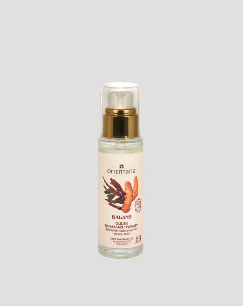 Huile pour le visage au bois de santal et au curcuma Orientana