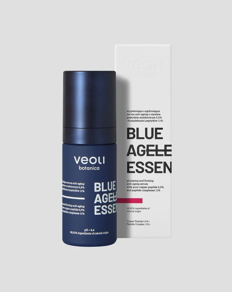Sérum anti-âge Blue ageless essence au peptide de cuivre et aux complexes peptidiques Veoli Botanica