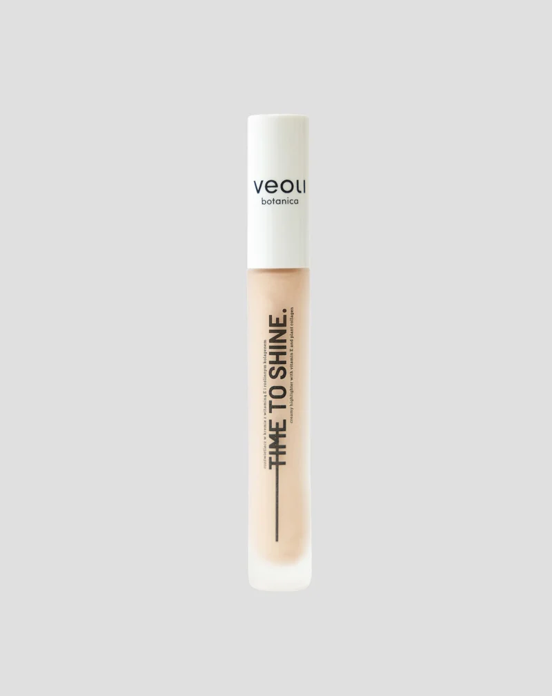 Time to shine cream highlighter à la vitamine E et au collagène végétal par Veoli Botanica