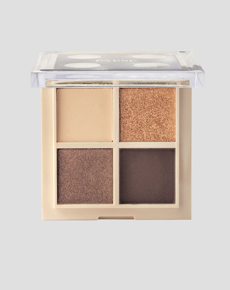 Palette de quatre ombres à paupières métalliques palette vibrante quotidienne Paese