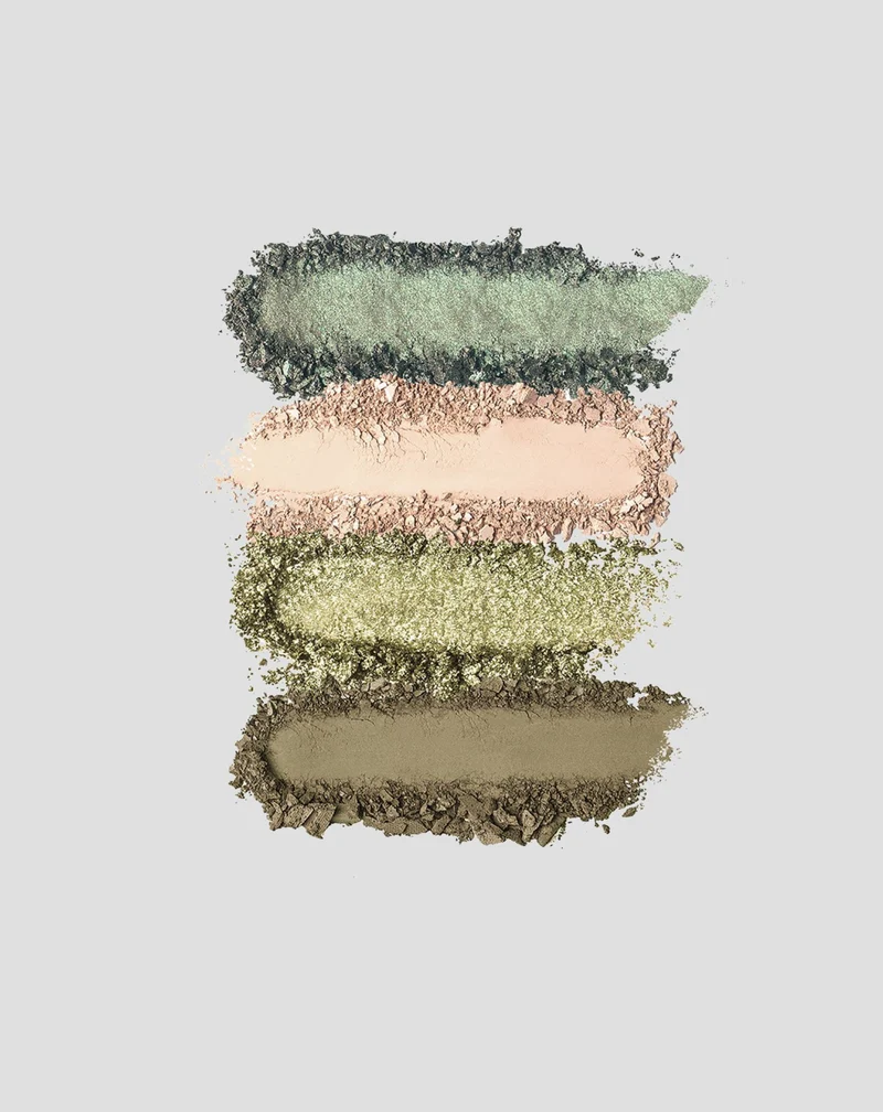 Palette de quatre ombres à paupières métalliques palette vibrante quotidienne Paese