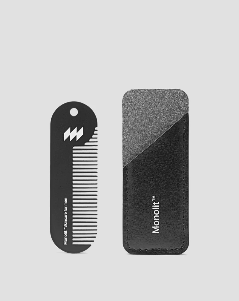 Peigne en métal pour barbes de tous types et de toutes longueurs Monolit