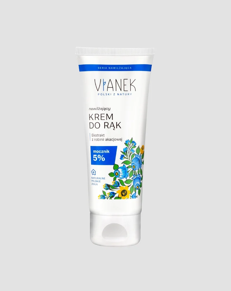 Crème hydratante pour les mains à l'extrait d'acacia robinier pour usage quotidien Vianek