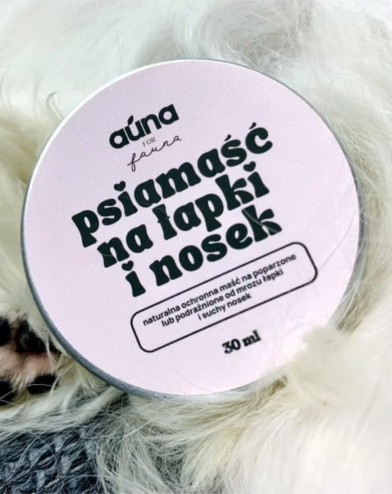 Pommade protectrice naturelle pour chiens pour protéger les pattes et la truffe sèche Auna For Fauna 30 ml