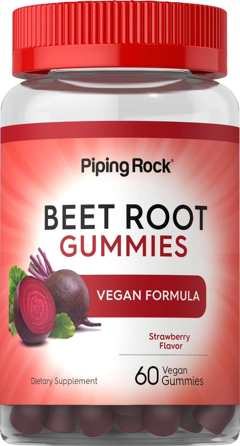 Beet Root (Strawberry), 60 Vegan Gummies