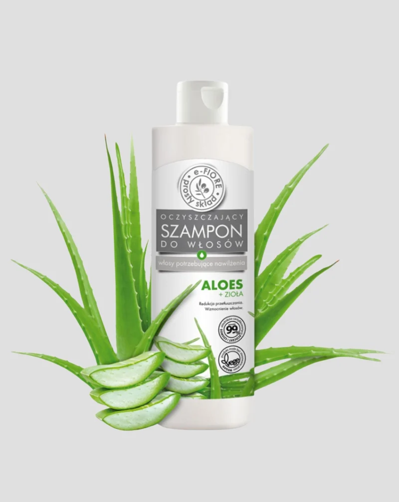 Shampooing nettoyant à base d'aloe vera et d'herbes pour usage quotidien E-Fiore