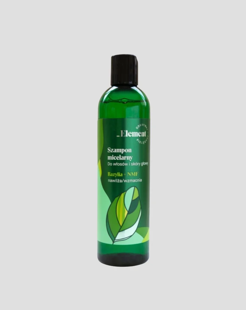 Shampooing micellaire pour cheveux et cuir chevelu Basilic + NMF Element