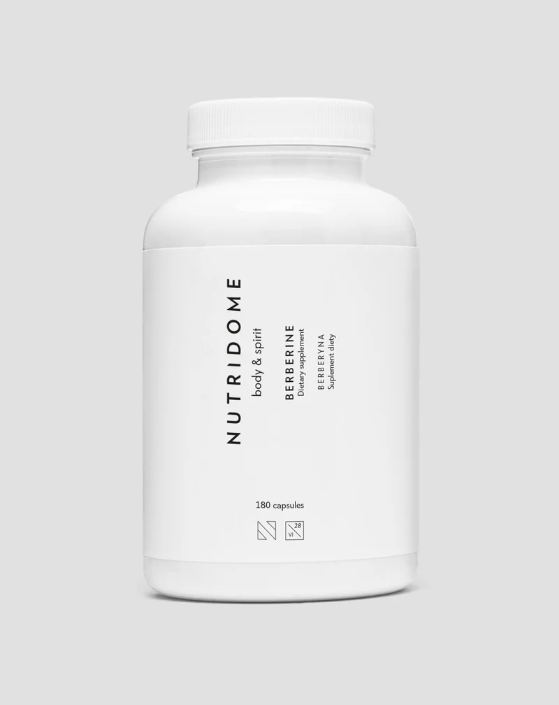 Berbérine HCl Nutridome pour l’Équilibre du Cholestérol, de la Glycémie et de la Tension - 180 capsules