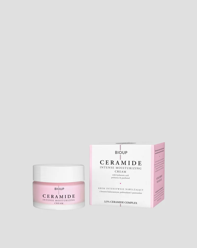 Crème hydratante intensive aux céramides, à l'acide hyaluronique et aux prébiotiques BIOUP