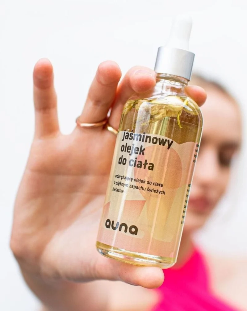Huile corporelle au jasmin, aux huiles naturelles et à la vitamine E Auna
