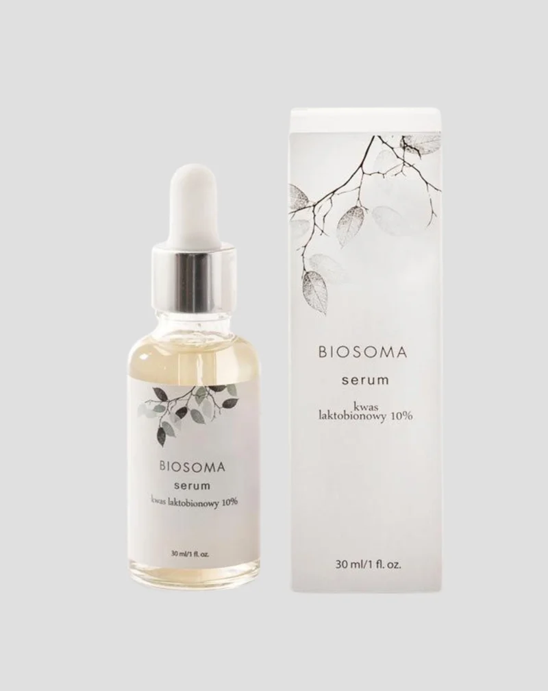 Sérum visage à l’acide lactobionique 10 % adapté aux peaux à tendance acnéique Biosoma