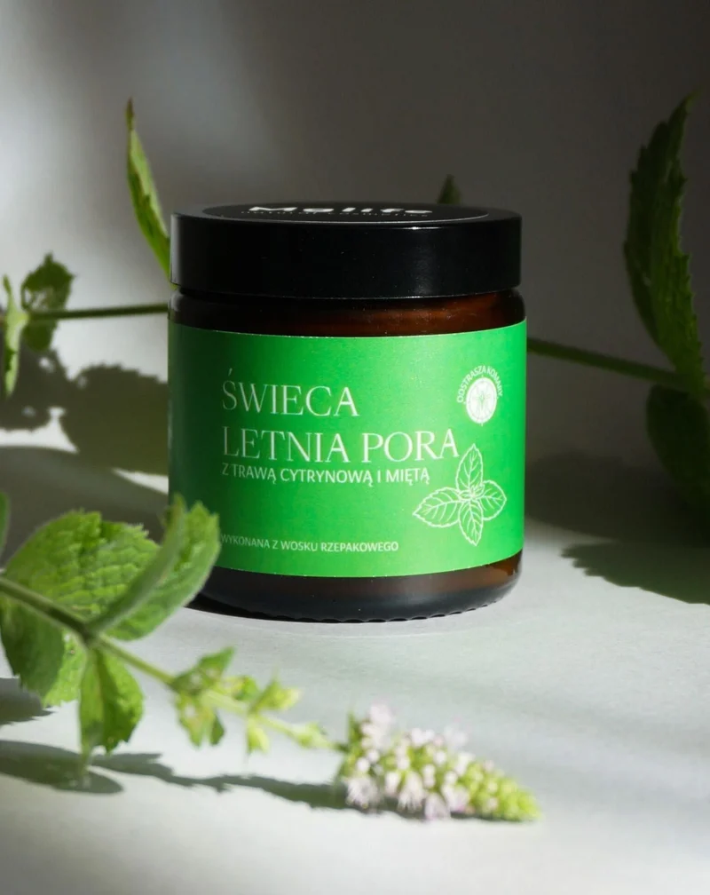 Bougie parfumée à la citronnelle et à la menthe Saison d’été Mglife