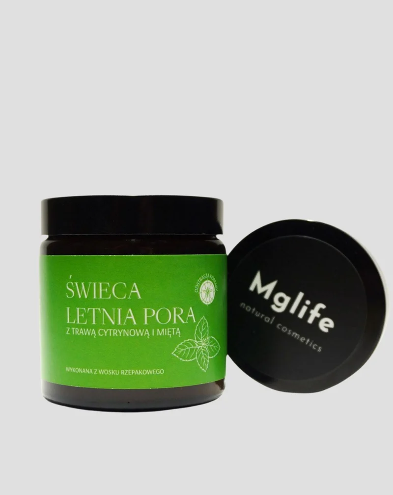 Bougie parfumée à la citronnelle et à la menthe Saison d’été Mglife
