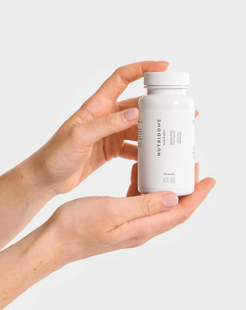 Inositol 1000 mg/jour pour réduire le taux de sucre, la résistance à l'insuline et le soutien à la fertilité Nutridome 60 pcs