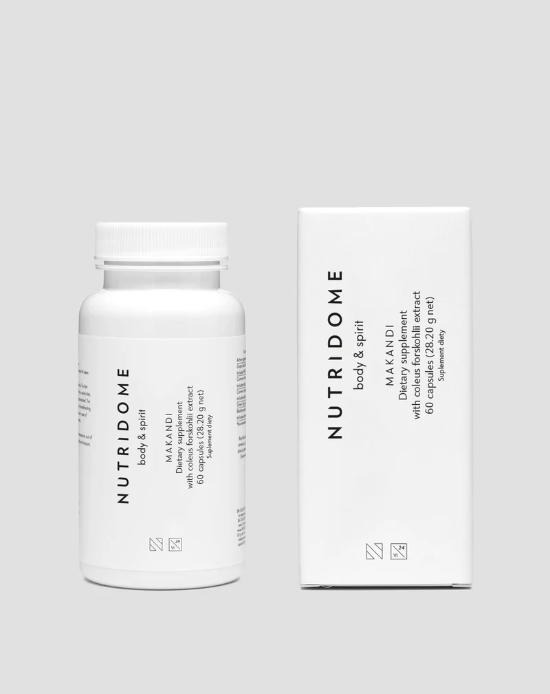 Complément alimentaire Nutridome à base d'ortie indienne avec forskoline Makandi - 60 gélules