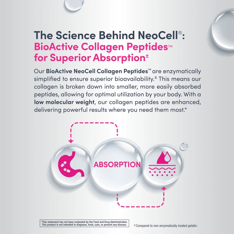 Advanced Collagen Peptides + Hyaluronic Acid + C, 6.9 oz (195 g) Powder