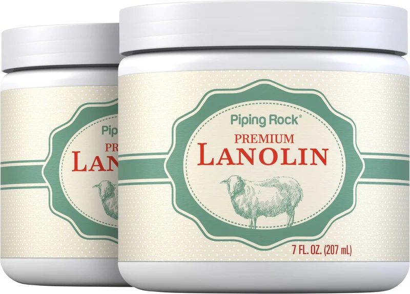 Pure Lanolin Cream, 7 fl oz (207 mL) Jar, 2 Jars