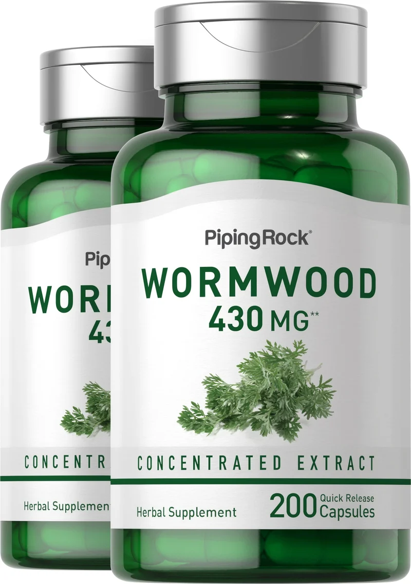 Wormwood (Artemisia annua), 430 mg, 200 Quick Release Capsules, 2 Bottles