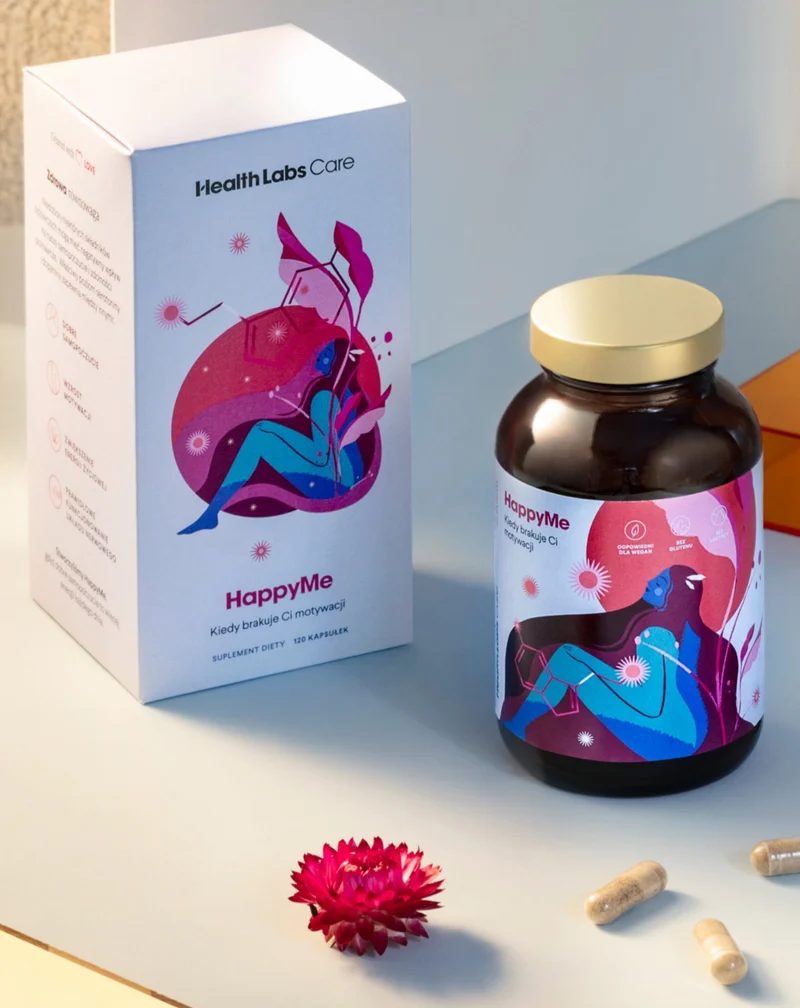 Supplément bien-être HappyMe Health Labs Care 120 gélules