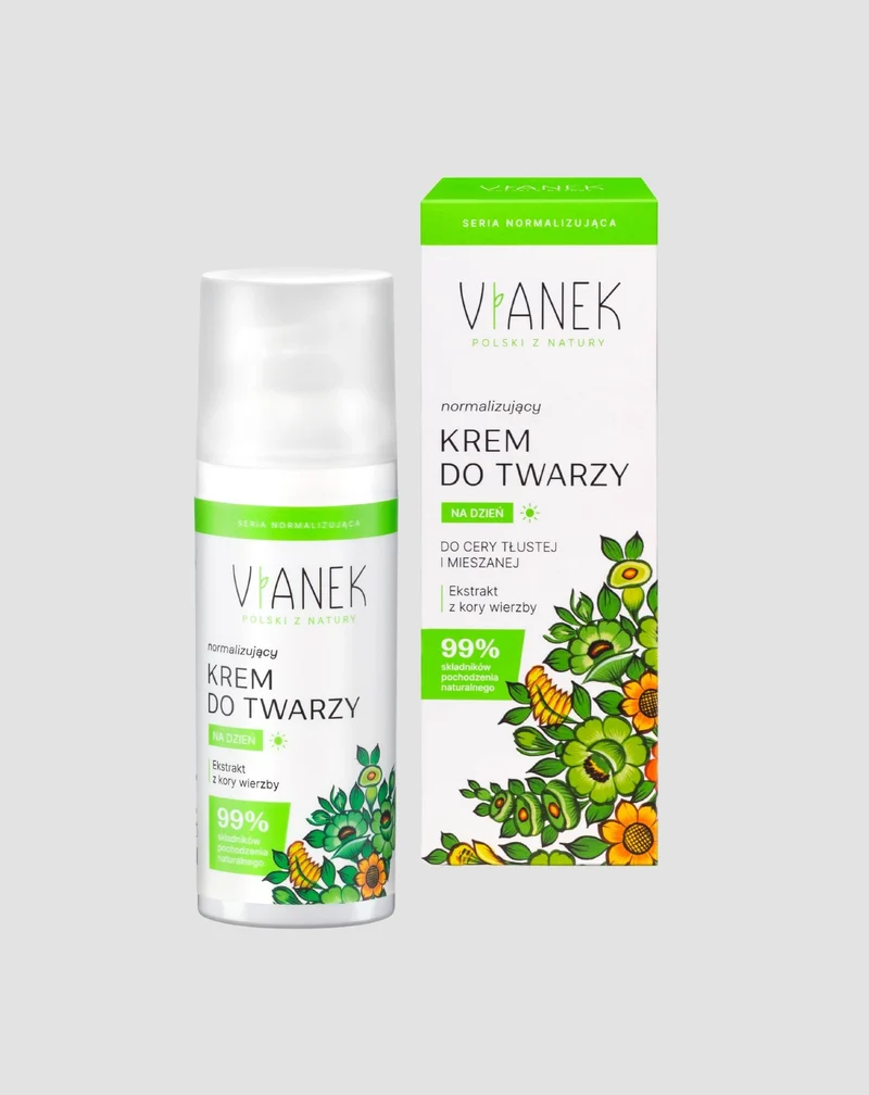 Crème de jour normalisante pour les peaux grasses et à problèmes Vianek