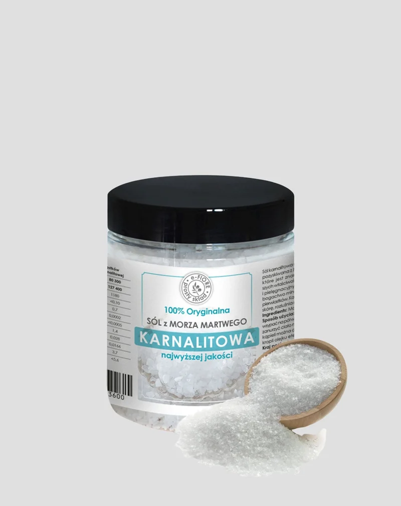E-Fiore Sel de carnalite de la Mer Morte pour normaliser et éliminer la fatigue