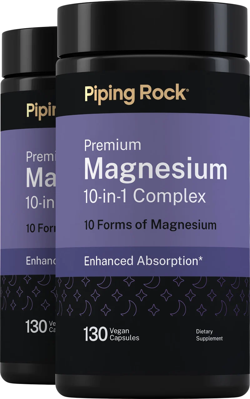 Magnesium "10" Complex, 130 Vegan Capsules, 2 Bottles