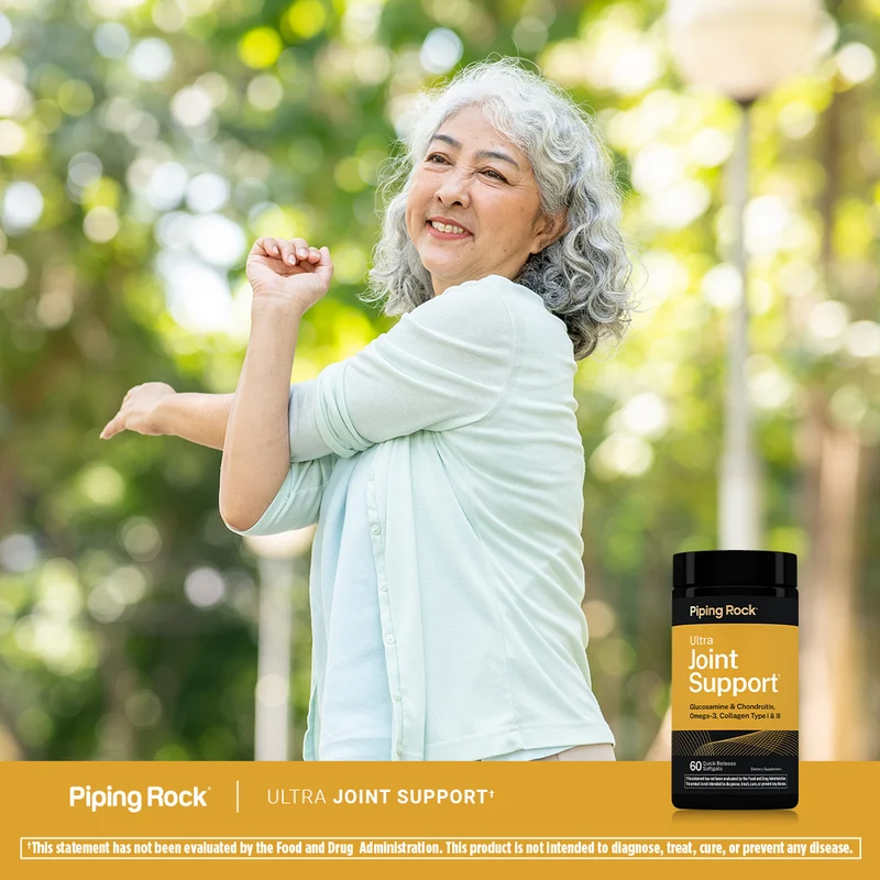 Ultra Joint Support Glucosamine, Chondroitin, Omega-3 & Collagen, 60 Quick Release Softgels