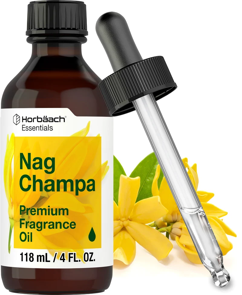 Nag Champa Premium Fragrance Oil, 4 fl oz (118 mL) Bottle & Dropper