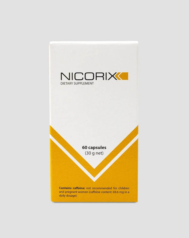 Thérapie de sevrage tabagique sans nicotine Nicorix 60 gélules
