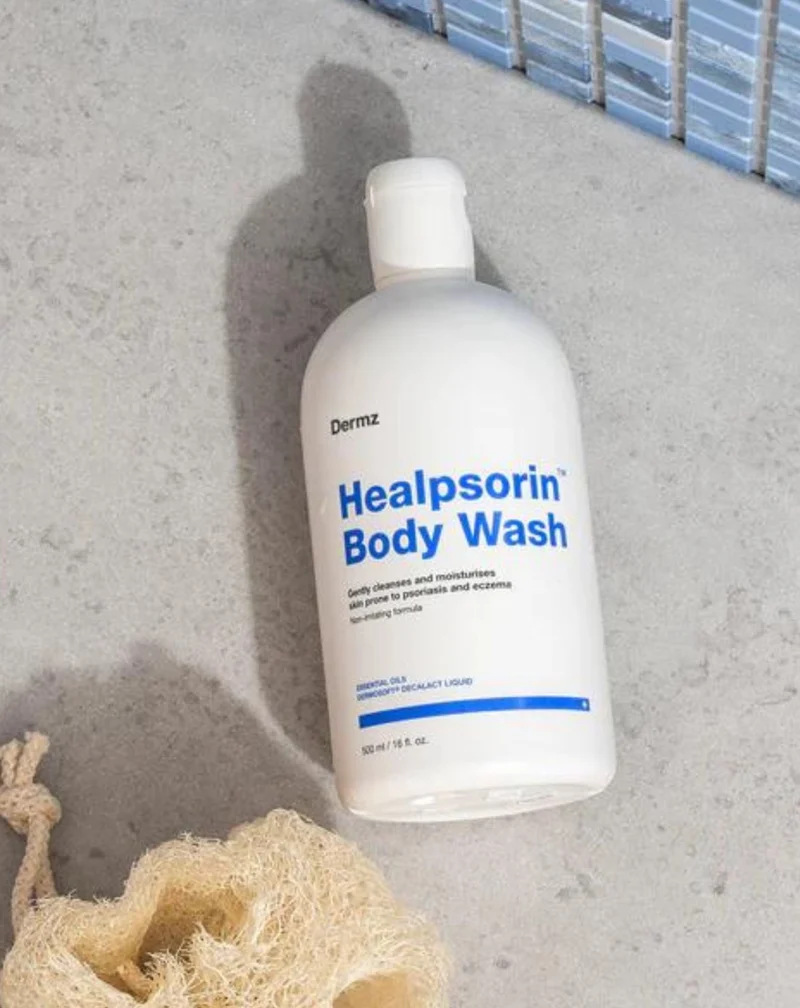 Gel lavant pour le corps pour l'eczéma et le psoriasis Healpsorin Body Wash Dermz