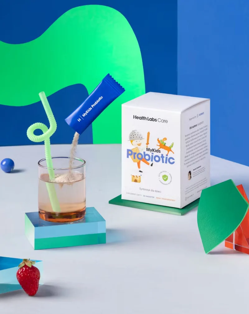 MyKids Probiotic Synbiotic pour enfants contenant 2 milliards de bactéries vivantes Health Labs Care